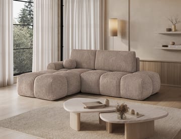 Vittario 3-sits Bubblig Bäddsoffa med Divan och förvaring Vänster - Modullo 20 - Möbler - Soffa - Bäddsoffa
