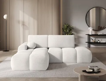 Vittario 3-sits Bubblig Bäddsoffa med Divan och förvaring Vänster - Royal 01 - Möbler - Soffa - Bäddsoffa