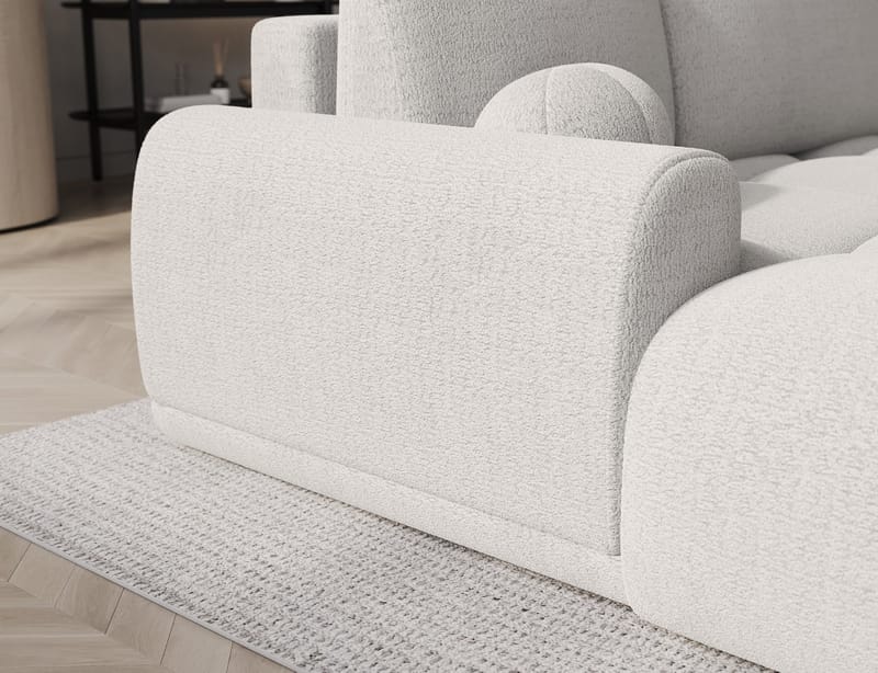 Vittario 3-sits Bubblig Bäddsoffa med Divan och förvaring Vänster - Royal 01 - Möbler - Soffa - Bäddsoffa