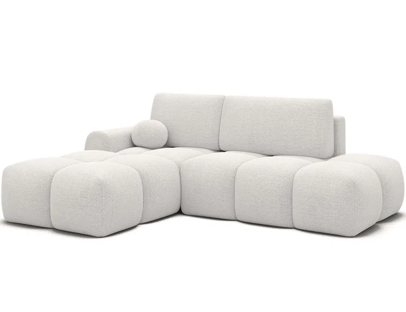 Vittario 3-sits Bubblig Bäddsoffa med Divan och förvaring Vänster, Royal 01
