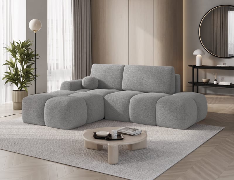 Vittario 3-sits Bubblig Bäddsoffa med Divan och förvaring Vänster - Royal 04 - Möbler - Soffa - Bäddsoffa