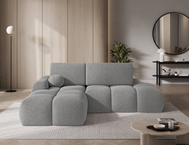 Vittario 3-sits Bubblig Bäddsoffa med Divan och förvaring Vänster - Royal 04 - Möbler - Soffa - Bäddsoffa