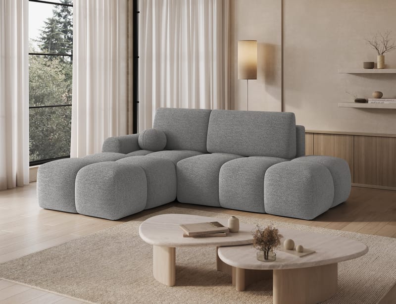 Vittario 3-sits Bubblig Bäddsoffa med Divan och förvaring Vänster - Royal 04 - Möbler - Soffa - Bäddsoffa
