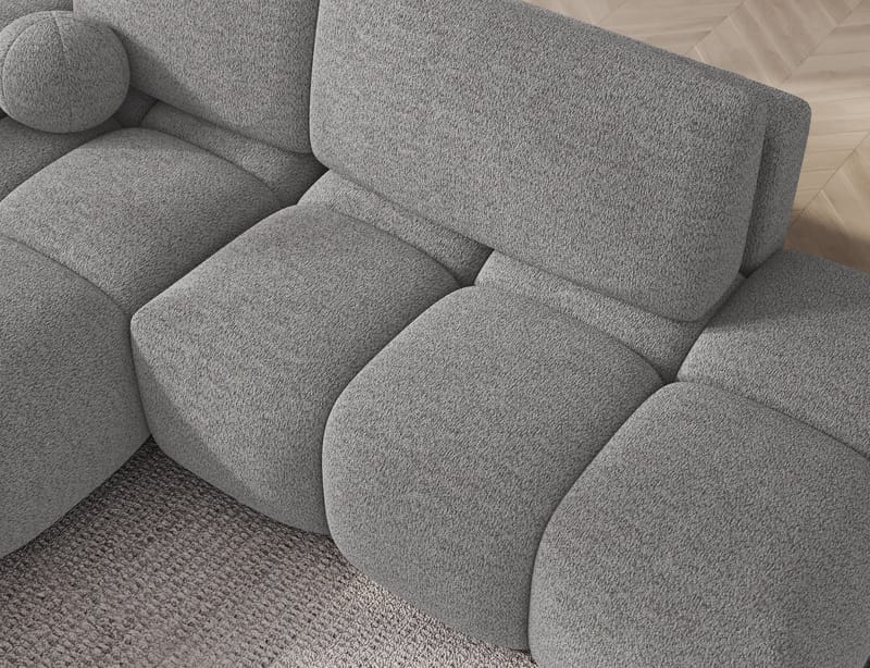 Vittario 3-sits Bubblig Bäddsoffa med Divan och förvaring Vänster - Royal 04 - Möbler - Soffa - Bäddsoffa