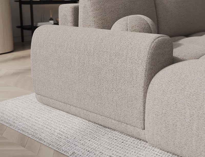 Vittario 3-sits Bubblig Bäddsoffa med Divan och förvaring Vänster - Royal 18 - Möbler - Soffa - Bäddsoffa