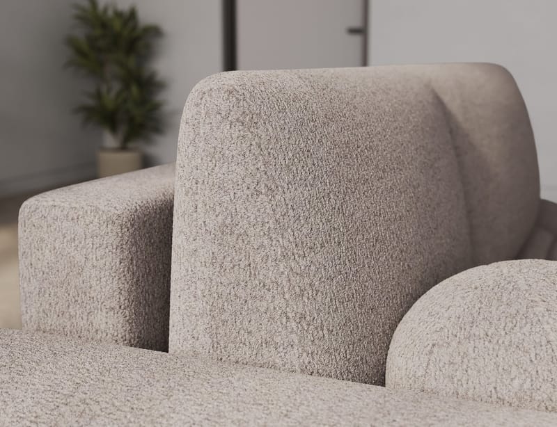 Vittario 3-sits Bubblig Bäddsoffa med Divan och förvaring Vänster - Royal 18 - Möbler - Soffa - Bäddsoffa