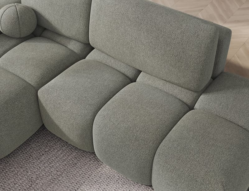 Vittario 3-sits Bubblig Bäddsoffa med Divan och förvaring Vänster - Xillar 100 - Möbler - Soffa - Bäddsoffa