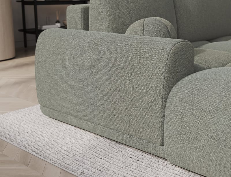 Vittario 3-sits Bubblig Bäddsoffa med Divan och förvaring Vänster - Xillar 100 - Möbler - Soffa - Bäddsoffa