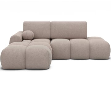 Vittario 3-sits Bubblig Bäddsoffa med Divan och förvaring Vänster - Xillar 20 - Möbler - Soffa - Bäddsoffa