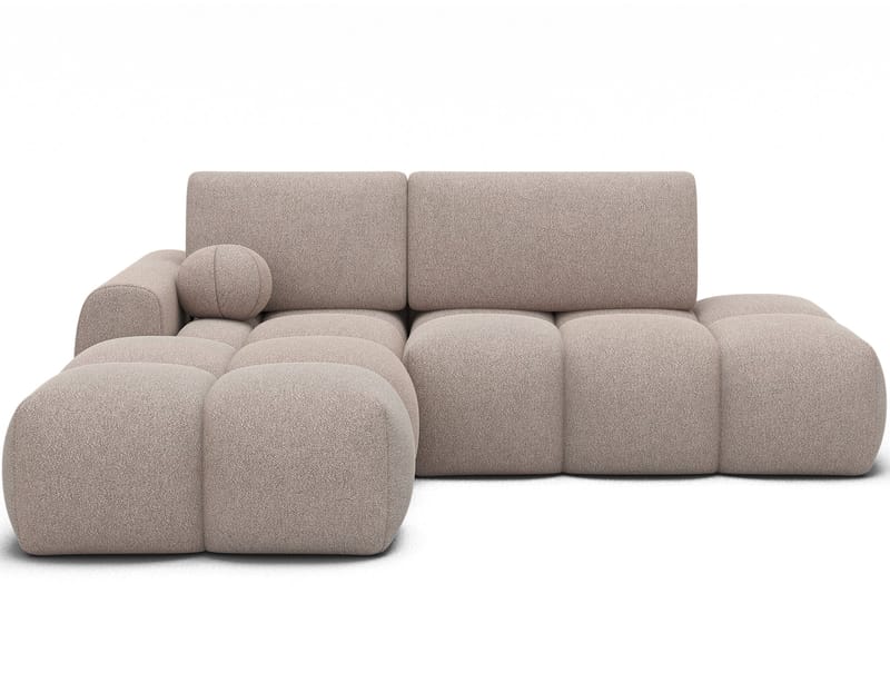 Vittario 3-sits Bubblig Bäddsoffa med Divan och förvaring Vänster - Xillar 20 - Möbler - Soffa - Bäddsoffa