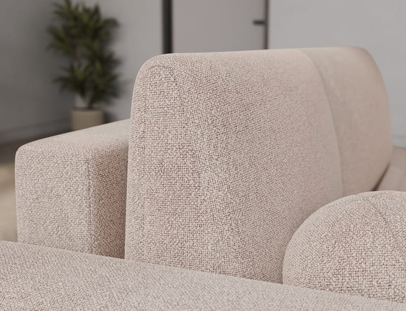 Vittario 3-sits Bubblig Bäddsoffa med Divan och förvaring Vänster - Xillar 20 - Möbler - Soffa - Bäddsoffa