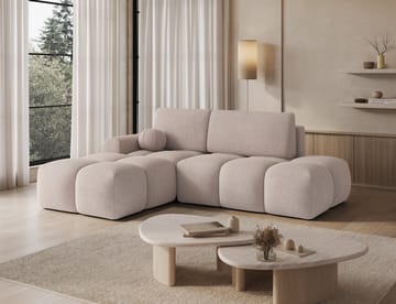 Vittario 3-sits Bubblig Bäddsoffa med Divan och förvaring Vänster - Xillar 20 - Möbler - Soffa - Bäddsoffa