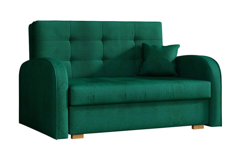 Viva Bäddsoffa 133x98x85 cm - Grön - Bäddsoffa - Bäddsoffa 2 sits - Sammetssoffa