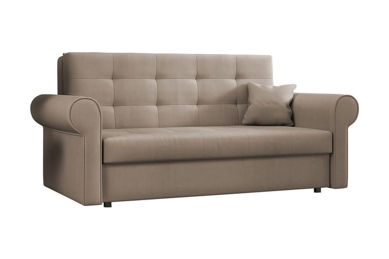 Viva Silver soffa - Beige - Bäddsoffa - Bäddsoffa 3 sits - Sammetssoffa