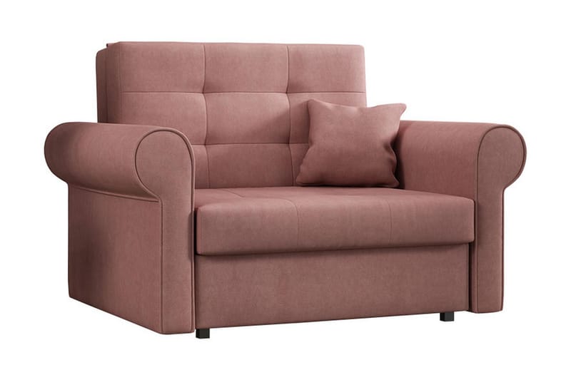 Viva Silver soffa - Rosa - Bäddsoffa - Sammetssoffa