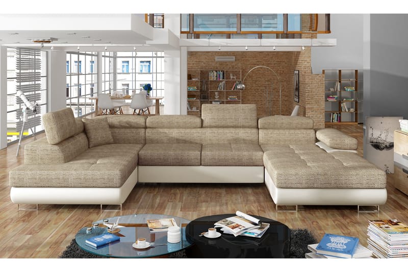 Vueltas Hörnbäddsoffa, Beige