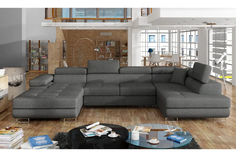 Vueltas Hörnbäddsoffa - Grå - Möbler - Soffa - Bäddsoffa