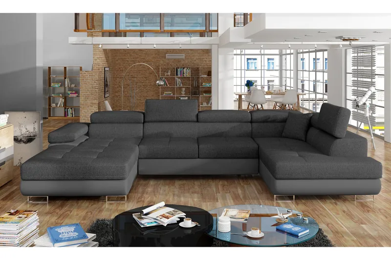 Vueltas Hörnbäddsoffa - Grå - Möbler - Soffa - Bäddsoffa