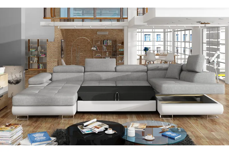 Vueltas Hörnbäddsoffa - Grå - Möbler - Soffa - Bäddsoffa