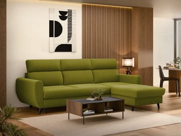 Vylon 3-sits Bäddsoffa med divan - Grön - Möbler - Soffa - Bäddsoffa
