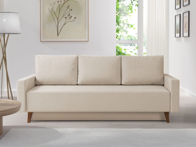 Waldsten 3-sits Bäddsoffa - Beige - Möbler - Soffa - Bäddsoffa
