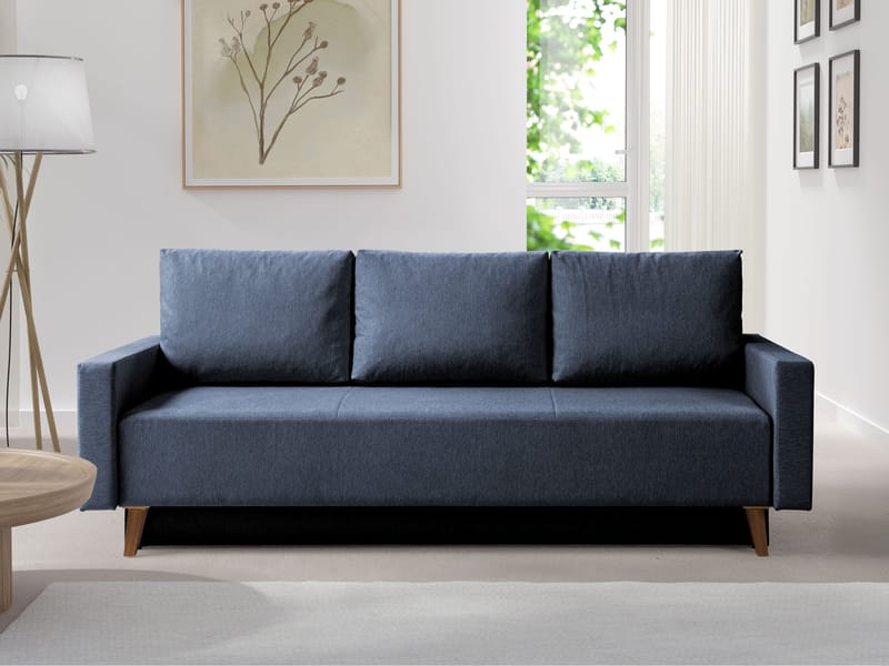 Waldsten 3-sits Bäddsoffa - Blå - Möbler - Soffa - Bäddsoffa
