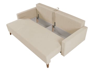 Waldsten 3-sits Bäddsoffa - Gul - Möbler - Soffa - Bäddsoffa