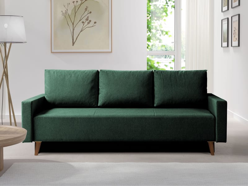 Waldsten 3-sits Bäddsoffa - Mörkgrön - Möbler - Soffa - Bäddsoffa
