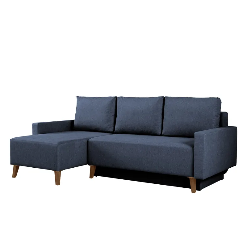 Waldsten 3-sits Bäddsoffa med Divan, Blå