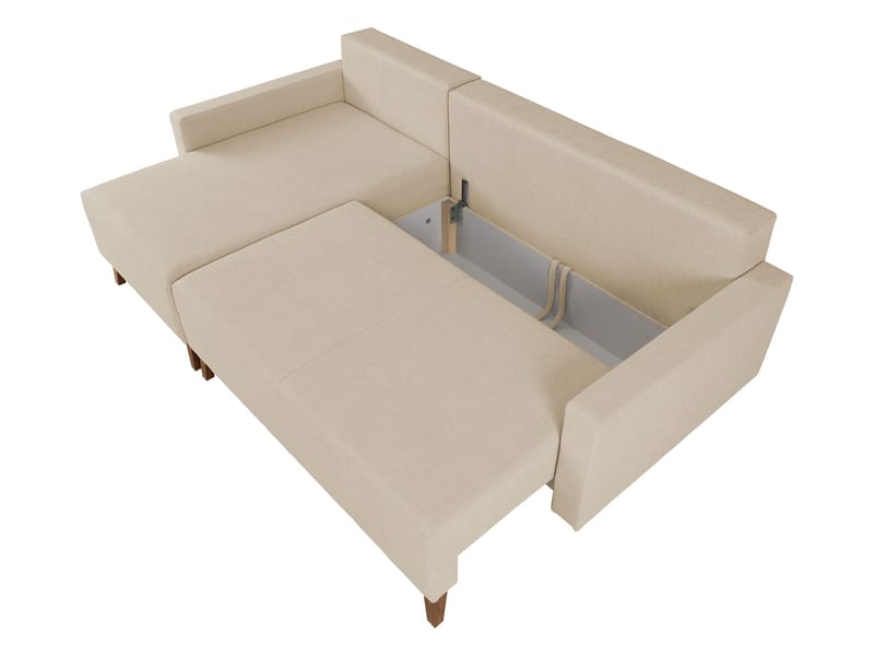 Waldsten 3-sits Bäddsoffa med Divan - Grå - Möbler - Soffa - Bäddsoffa