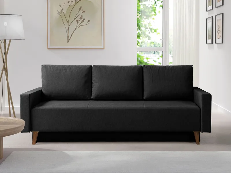 Waldsten 3-sits Bäddsoffa - Svart - Möbler - Soffa - Bäddsoffa