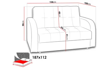 Walton Soffa - Svart - Möbler - Soffa - Bäddsoffa