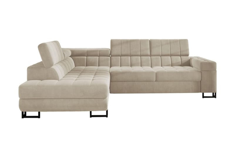 Warwick 5-sits Bäddsoffa - Beige - Bäddsoffa - Sammetssoffa