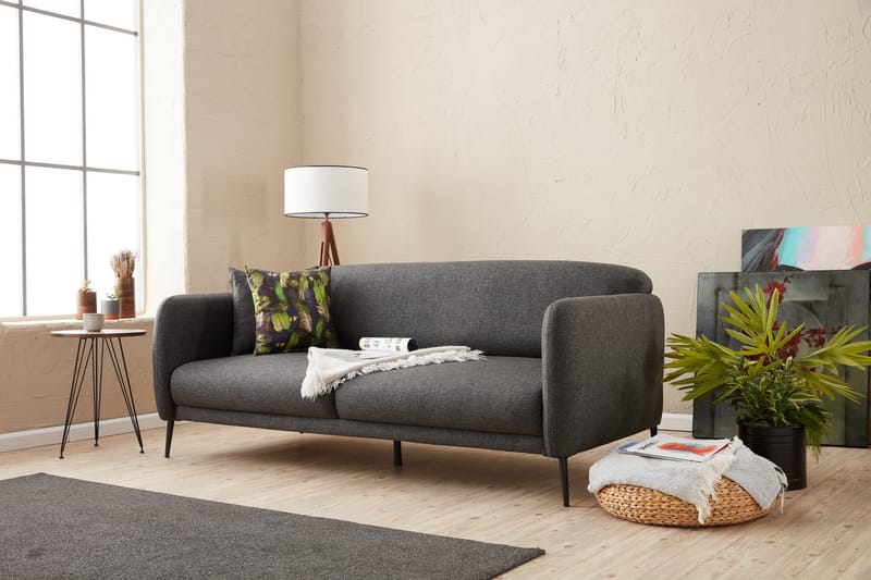Wenus Bäddsoffa 3-sits 180x90 cm - Antracit - Möbler - Soffa - Bäddsoffa
