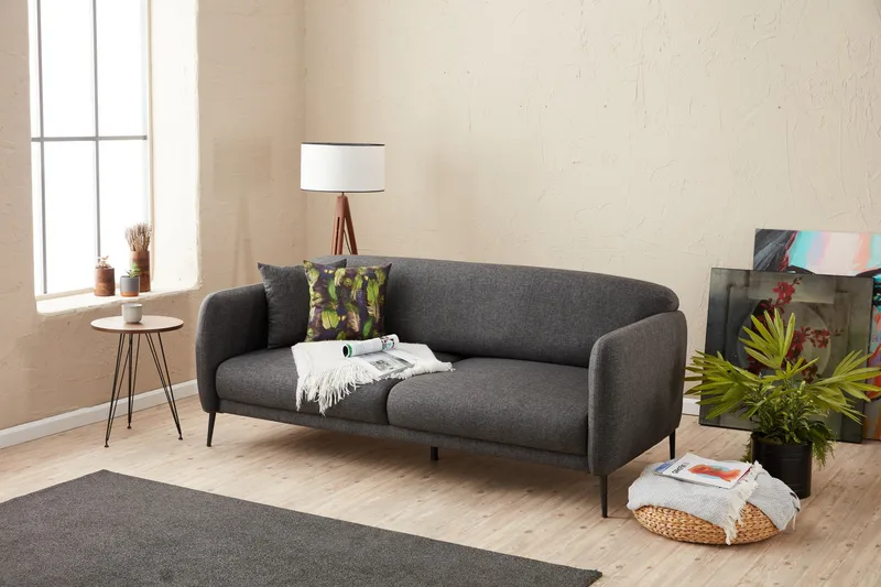 Wenus Bäddsoffa 3-sits 180x90 cm - Antracit - Möbler - Soffa - Bäddsoffa