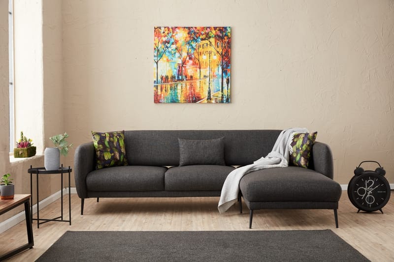 Wenus Divanbäddsoffa 3-sits - Antracit - Möbler - Soffa - Bäddsoffa