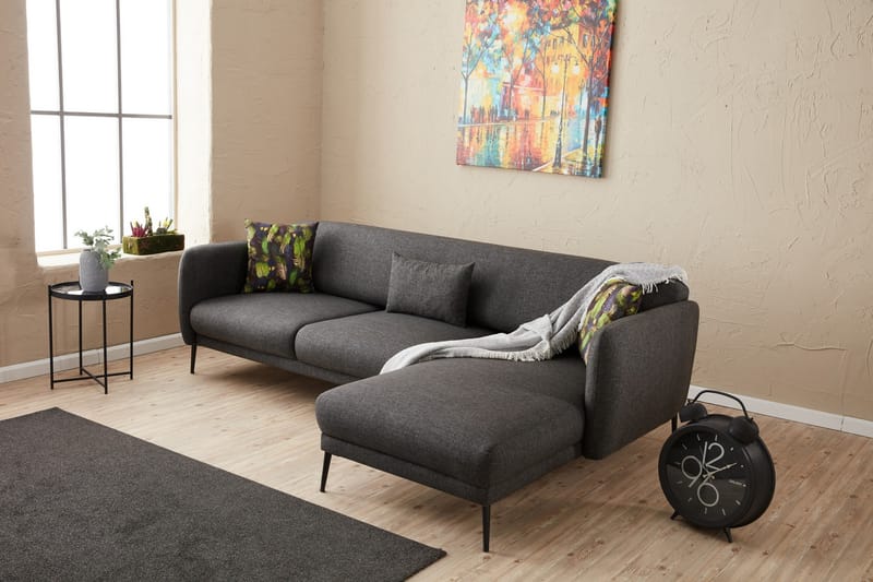 Wenus Divanbäddsoffa 3-sits - Antracit - Möbler - Soffa - Bäddsoffa