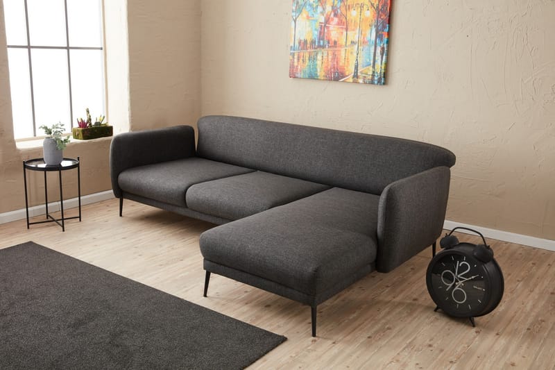 Wenus Divanbäddsoffa 3-sits - Antracit - Möbler - Soffa - Bäddsoffa