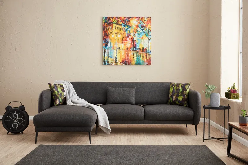 Wenus Divanbäddsoffa 3-sits - Antracit - Möbler - Soffa - Bäddsoffa