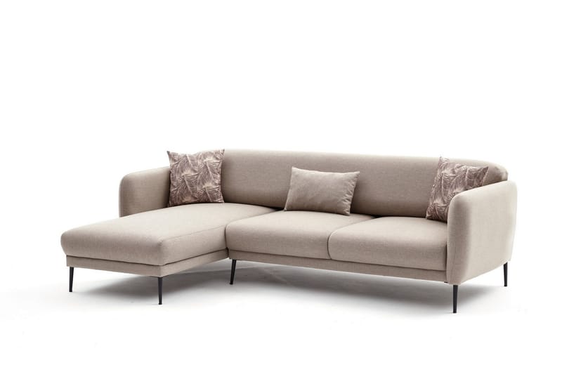 Wenus Divanbäddsoffa 3-sits - Beige - Möbler - Soffa - Divansoffor & schäslongsoffa - 3 sits soffa med divan