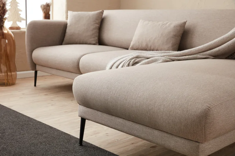 Wenus Divanbäddsoffa 3-sits - Beige - Möbler - Soffa - Divansoffor & schäslongsoffa - 3 sits soffa med divan