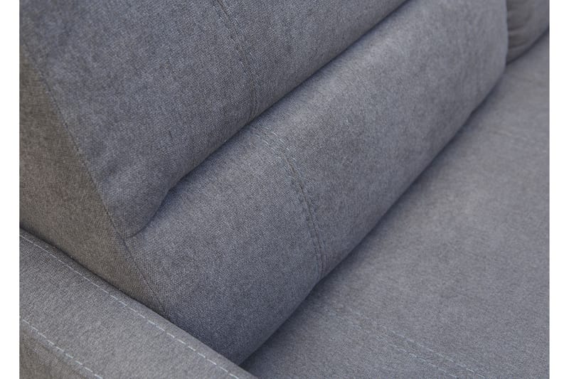 Wibaro Bäddsoffa 144x91x117 cm - Grå - Möbler - Soffa - Bäddsoffa