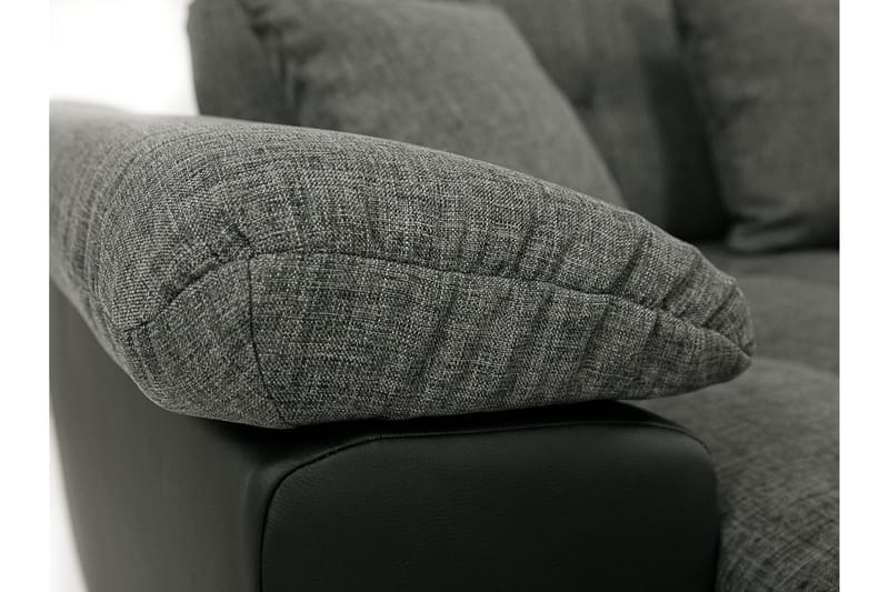 Wicenza U-Bäddsoffa 375x155x76 cm Universal - Svart/Grå - Möbler - Soffa - Bäddsoffa