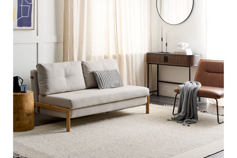 Wigwig Bäddsoffa 2-sits - Beige/Ljust trä - Möbler - Soffa - Bäddsoffa