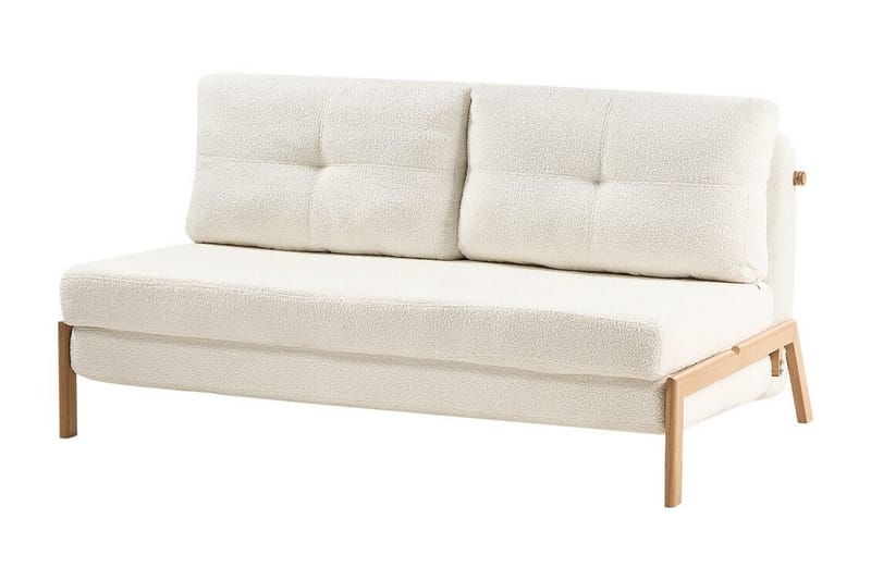 Wigwig Bäddsoffa 2-sits - Vit/Ljust trä - Möbler - Soffa - Bäddsoffa