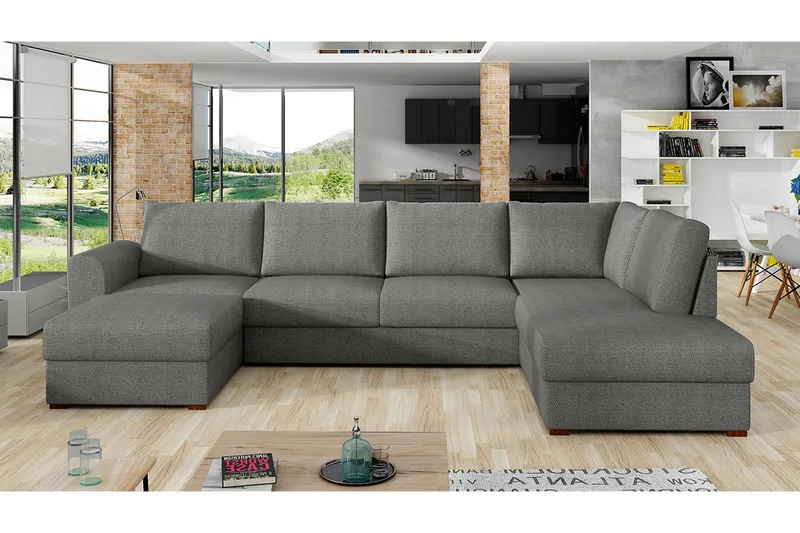 Wilma 5-sits Bäddsoffa - Grå - Möbler - Soffa - Bäddsoffa