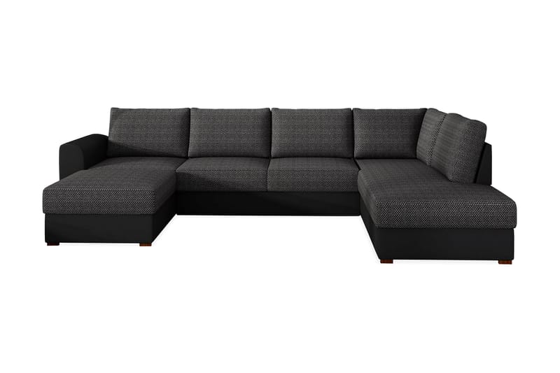 Wilma 6-sits Bäddsoffa - Mörkgrå/Svart - Möbler - Soffa - Bäddsoffa