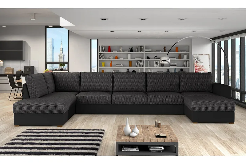 Wilma Hörnsoffa Vänster - Svart - Möbler - Soffa - Bäddsoffa