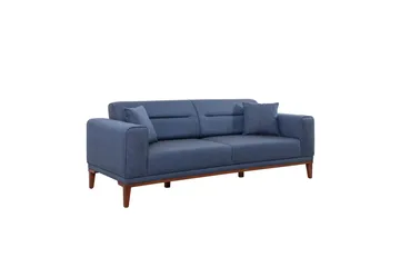 Wyong 3-sits Rektangulär Längsbäddad Bäddsoffa 94x223 cm i Tyg - Blå - Möbler - Soffa - Bäddsoffa