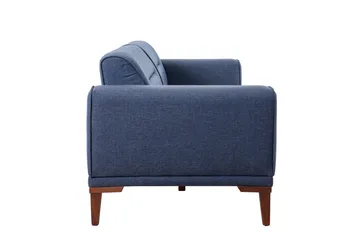 Wyong 3-sits Rektangulär Längsbäddad Bäddsoffa 94x223 cm i Tyg - Blå - Möbler - Soffa - Bäddsoffa